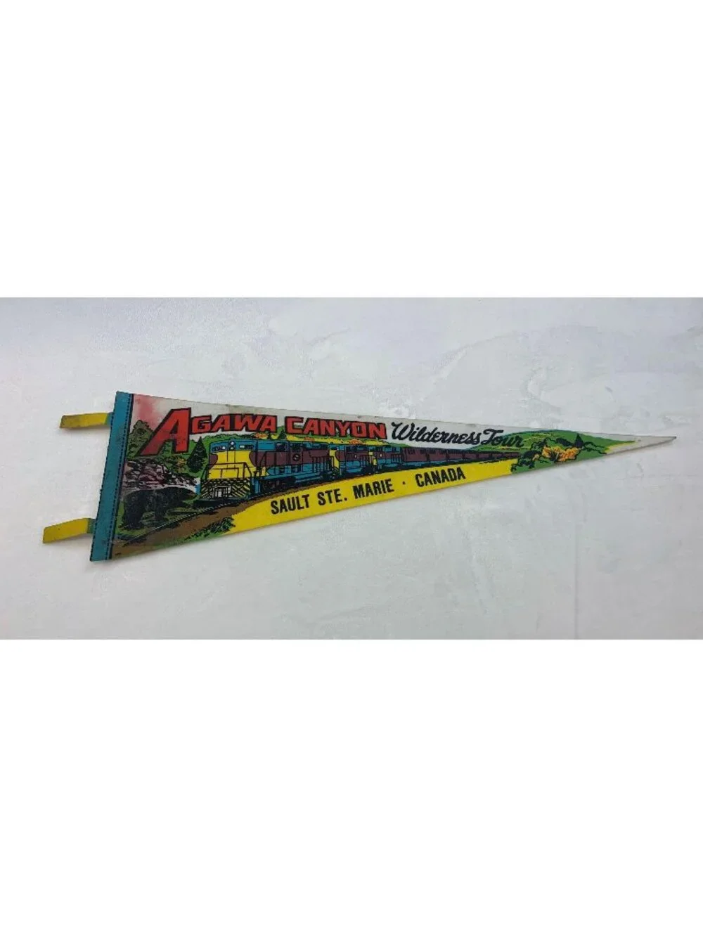 Vintage Agawa Canyon wilderness tour Sault Ste. Marie Canada pennant
